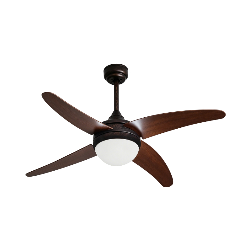 Ventilatore da soffitto con lama in compensato con luce Ventilatore da soffitto con lama in compensato con luce