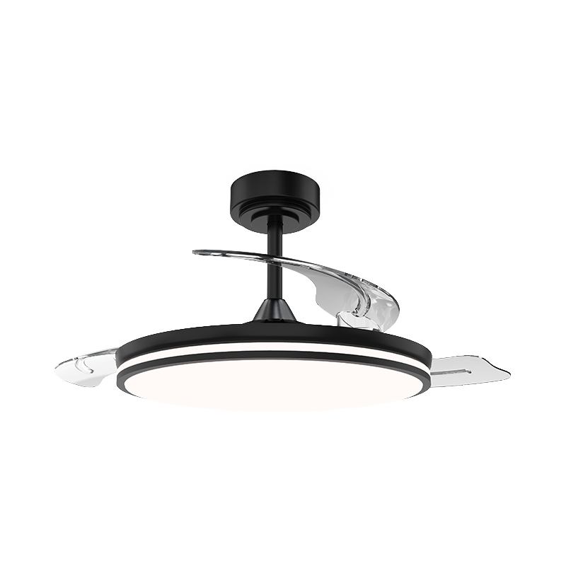 Ventilatore da soffitto retrattile silenzioso con pale invisibili