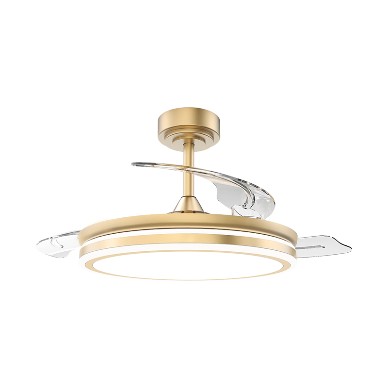 Ventilatore da soffitto retrattile silenzioso con pale invisibili
