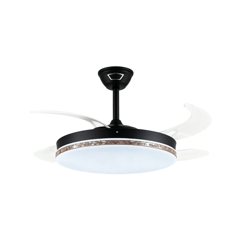 Luce per ventilatore retrattile con venature del legno rustico Luce per ventilatore retrattile con venature del legno rustico
