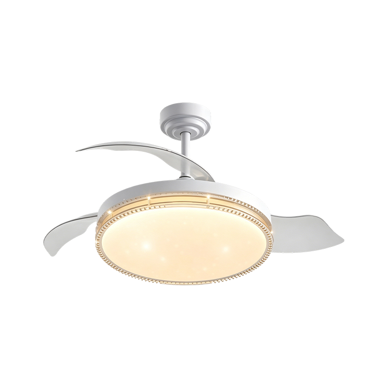 Ventilatore da soffitto a LED in acrilico con cielo stellato Ventilatore da soffitto a LED in acrilico con cielo stellato