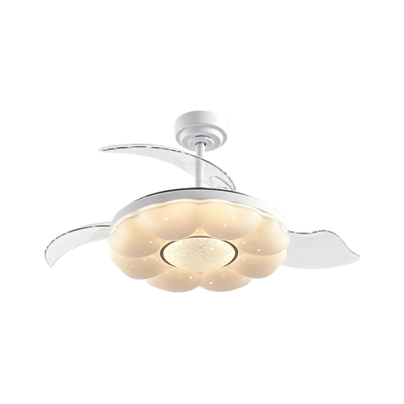 Ventilatore da soffitto a LED in acrilico con cielo stellato Ventilatore da soffitto a LED in acrilico con cielo stellato