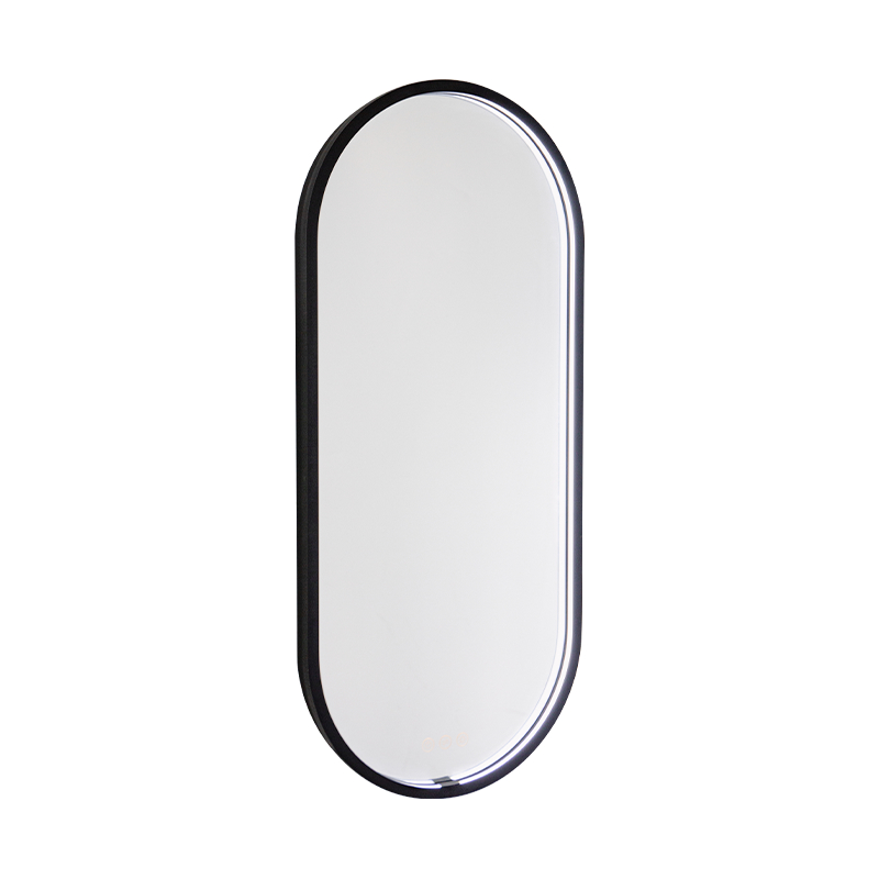 Specchio da bagno illuminato smerigliato con oscuramento intelligente a LED